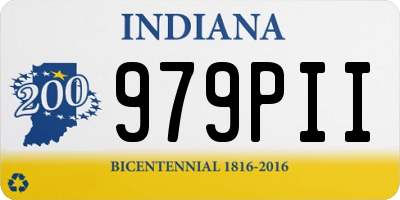 IN license plate 979PII