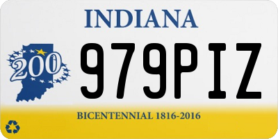 IN license plate 979PIZ