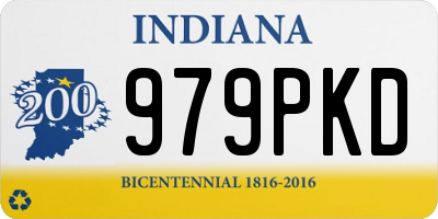 IN license plate 979PKD