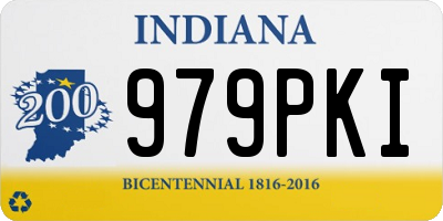 IN license plate 979PKI