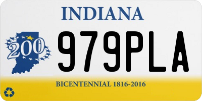 IN license plate 979PLA