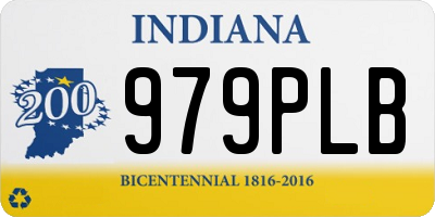 IN license plate 979PLB