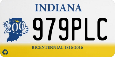 IN license plate 979PLC