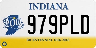 IN license plate 979PLD