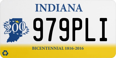 IN license plate 979PLI
