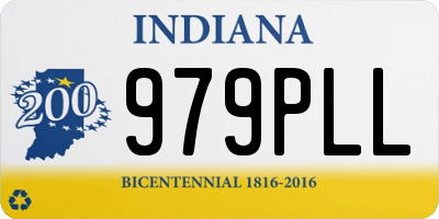IN license plate 979PLL