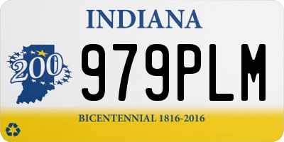 IN license plate 979PLM