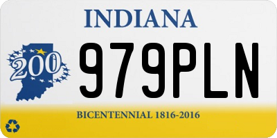 IN license plate 979PLN