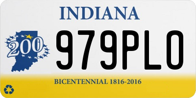 IN license plate 979PLO