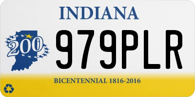 IN license plate 979PLR