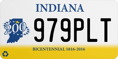 IN license plate 979PLT
