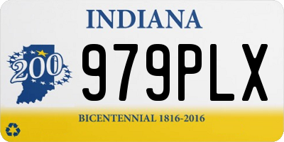 IN license plate 979PLX