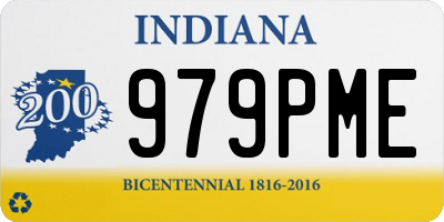 IN license plate 979PME