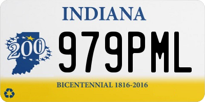 IN license plate 979PML