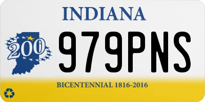 IN license plate 979PNS