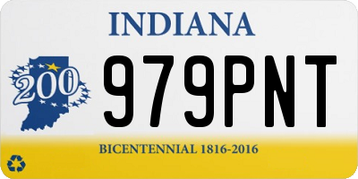 IN license plate 979PNT
