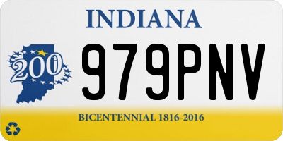 IN license plate 979PNV