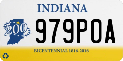 IN license plate 979POA