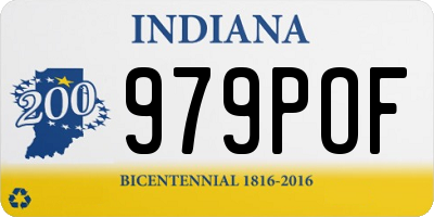 IN license plate 979POF