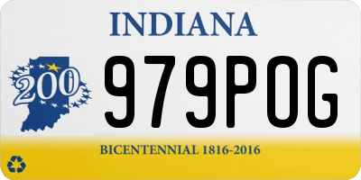 IN license plate 979POG