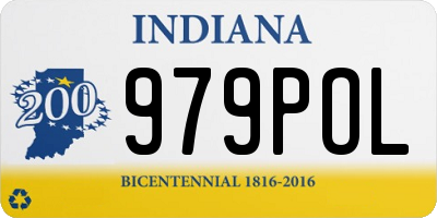 IN license plate 979POL