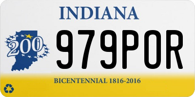 IN license plate 979POR