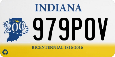 IN license plate 979POV