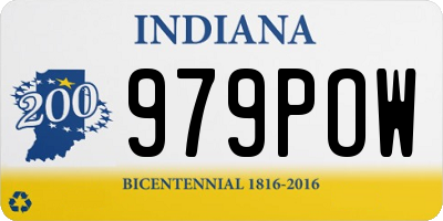 IN license plate 979POW