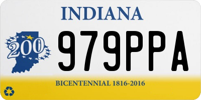 IN license plate 979PPA