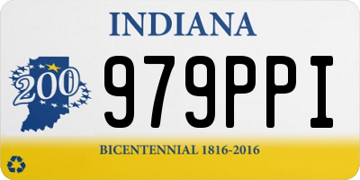 IN license plate 979PPI