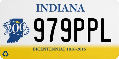 IN license plate 979PPL