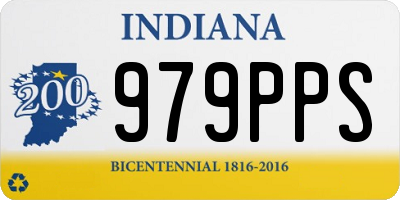 IN license plate 979PPS