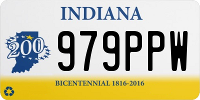 IN license plate 979PPW