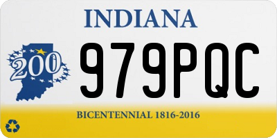 IN license plate 979PQC