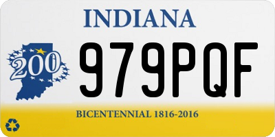 IN license plate 979PQF