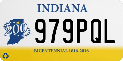 IN license plate 979PQL