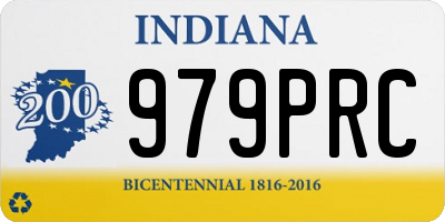 IN license plate 979PRC