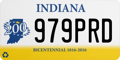 IN license plate 979PRD