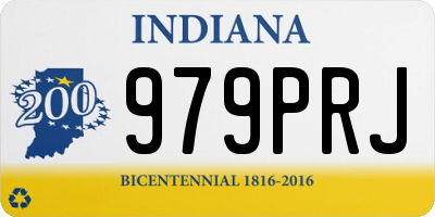 IN license plate 979PRJ