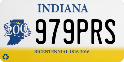 IN license plate 979PRS