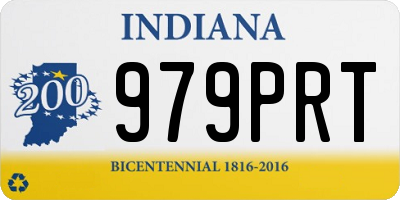 IN license plate 979PRT