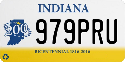 IN license plate 979PRU