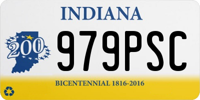 IN license plate 979PSC