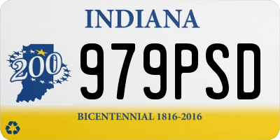 IN license plate 979PSD