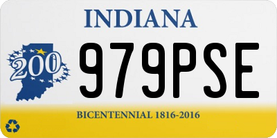 IN license plate 979PSE