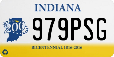 IN license plate 979PSG