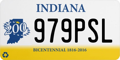 IN license plate 979PSL