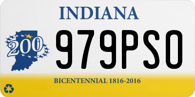 IN license plate 979PSO