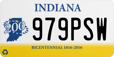 IN license plate 979PSW