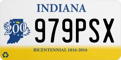 IN license plate 979PSX